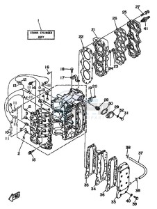 50D drawing CYLINDER--CRANKCASE