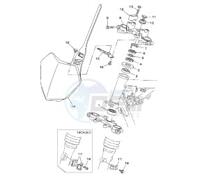 TT R E/LE 125 drawing STEERING