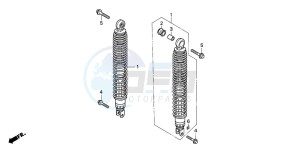 FES125A S-WING drawing REAR CUSHION