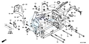 VT750C2BC drawing FRAME BODY (VT750C2B/C2S/CS/C/CA)