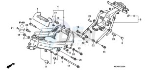 VFR800A9 UK - (E / ABS MME) drawing FRAME BODY