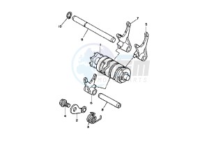 DT RE 125 drawing SHIFT CAM - FORK