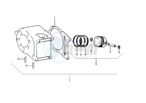 Hexagon GTX 125-180 drawing Cylinder - Piston