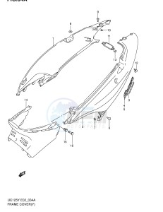 UC125 (E2) drawing FRONT COVER (MODEL Y K1)