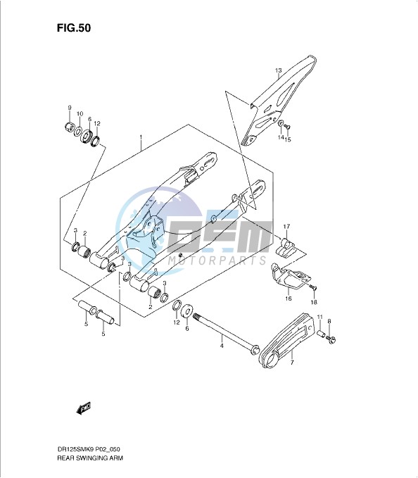 REAR SWINGING ARM