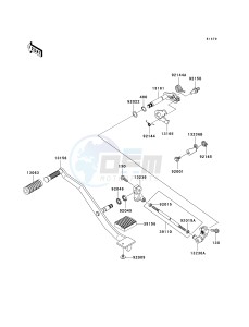 VN 900 D[VULCAN 900 CLASSIC LT] (6F-9F) D8F drawing GEAR CHANGE MECHANISM