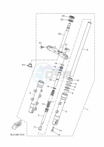 CZD250D-A  (BGT3) drawing FRONT FORK