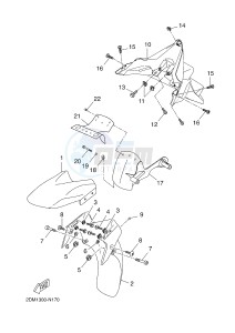 YP250R X-MAX 250 (2DL8 2DL8 2DL8 2DL8) drawing FENDER