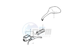 Runner POGGIALI 50 drawing Rear master cylinder