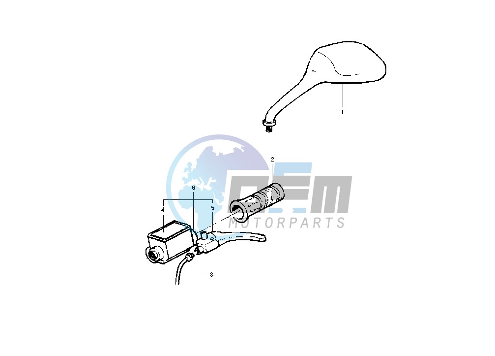 Rear master cylinder