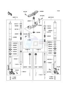 Z1000 ZR1000DDF FR GB XX (EU ME A(FRICA) drawing Front Fork