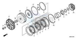 TRX680FAE TRX680 Europe Direct - (ED) drawing CLUTCH (LOW)