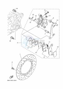 YP125RA XMAX 125 ABS (B9Y1) drawing SEAT