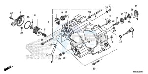 TRX500FM5F TRX500FM Europe Direct - (ED) drawing FRONT CRANKCASE COVER