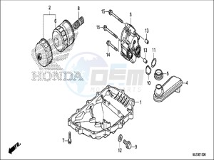 NC750JH Europe Direct - (ED) drawing OIL PAN/OIL PUMP