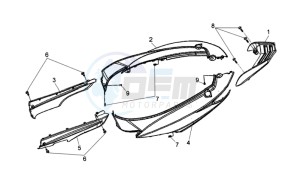 JET 4 125cc drawing COWLING