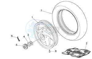 LX 50 4T drawing Rear Wheel