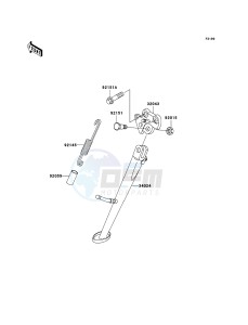 NINJA ZX-12R ZX1200-B4H FR GB GE XX (EU ME A(FRICA) drawing Stand(s)