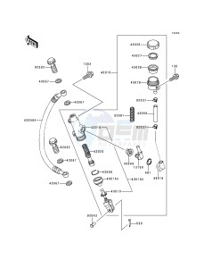 KZ 1000 P [POLICE 1000] (P15-P19) [POLICE 1000] drawing REAR MASTER CYLINDER