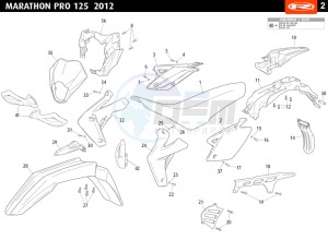 MARATHON-125-PRO-BLACK drawing COWLING