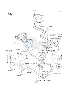 KAF 950 G [MULE 4010 TRANS4X4 DIESEL] (G9F-GAF) GAF drawing SIDE COVERS_CHAIN COVER