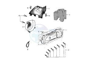 LOOXOR TSDI - 50 cc drawing CRANKCASE COVER