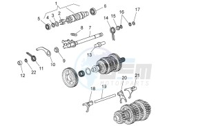 Stelvio 1200 8V STD - NTX drawing Gear box selector