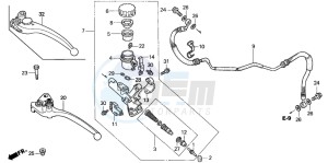 VTR1000SP RC51 drawing CLUTCH MASTER CYLINDER