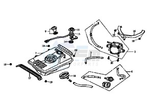 MASK EU2 - 50 cc drawing FUEL TANK