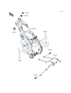 KX 125 K [KX125] (K) [KX125] drawing FRAME