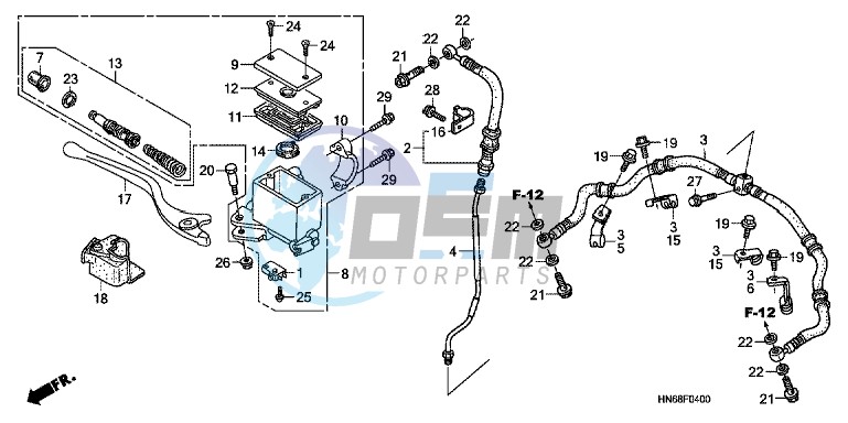 FRONT BRAKE MASTER CYLINDER