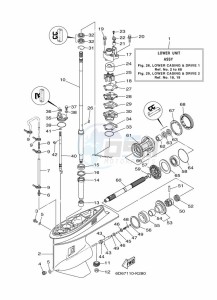 F100DETX drawing PROPELLER-HOUSING-AND-TRANSMISSION-1