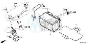 CB500FE CB500F UK - (E) drawing BATTERY