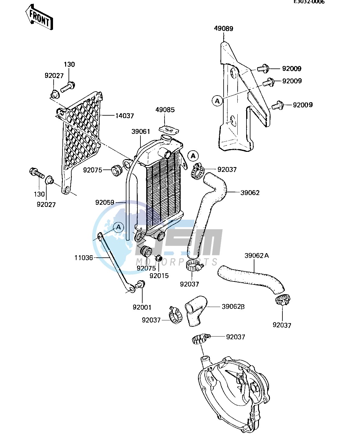 RADIATOR -- 84 KX80-E2- -