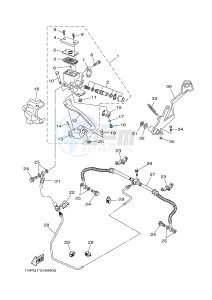 YFM550FWAD YFM550PHF GRIZZLY 550 EPS HUNTER (2LBC) drawing REAR MASTER CYLINDER