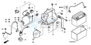 TRX400XD TRX400XD Australia - (U) drawing BATTERY (TRX400EX8/X9/XC/XD)