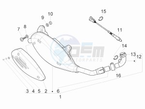 GTS 300 ie Touring drawing Silencer