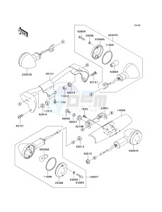 VN 1500 T [VULCAN 1500 CLASSIC] (6F) T6F drawing TURN SIGNALS