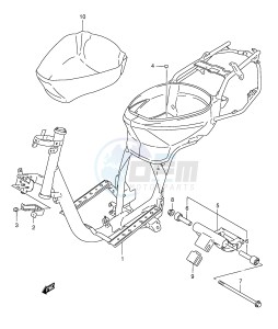 AN125 (E2) Burgman drawing FRAME