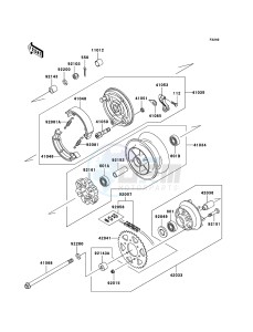 ELIMINATOR 125 BN125A7F GB XX (EU ME A(FRICA) drawing Rear Hub