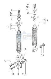 Granturismo 200 L drawing Rear dampers