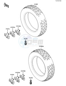 EX 250 E [NINJA 250R] (E1-E2) [NINJA 250R] drawing TIRES