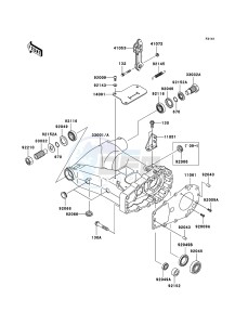 KVF650 4x4 KVF650D6F EU GB drawing Swingarm