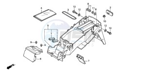 CBR600FR drawing REAR FENDER (CBR600F/F44)