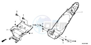 NC700XC drawing REAR FENDER