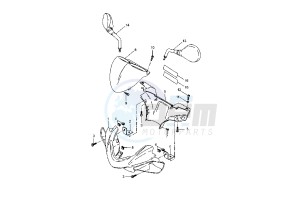 YQ AEROX 50 drawing COWLING