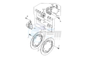 XJR 1300 drawing FRONT BRAKE CALIPER