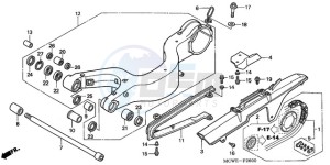 VFR8009 Ireland - (EK / MME) drawing SWINGARM