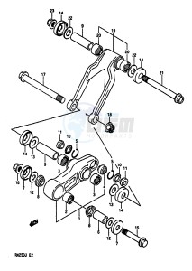 RM250 1988 drawing CUSHION LEVER