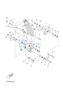 YZF-R125A YZF-R125 ABS R125 (BR61 BR61 BR61 BR61) drawing REAR SUSPENSION